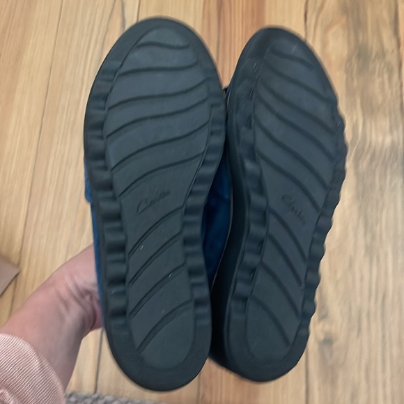 Clark’s Sharon Dasher Suede Slip-on Loafers - Picture 2 of 5